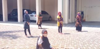 Pegawai Setwan Jemur Diri Tangkal Corona